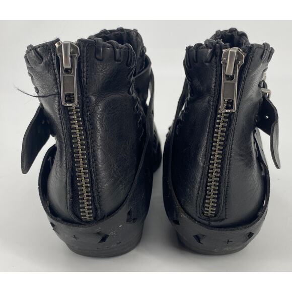 Sugar Women 8.5 Tiggles Open Side Festival Buckle Boho Ankle Bootie black Boot - Picture 5 of 8